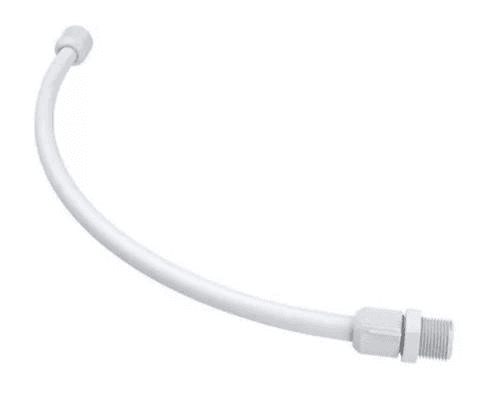 Engate Flexível Trançado Branco 50cm