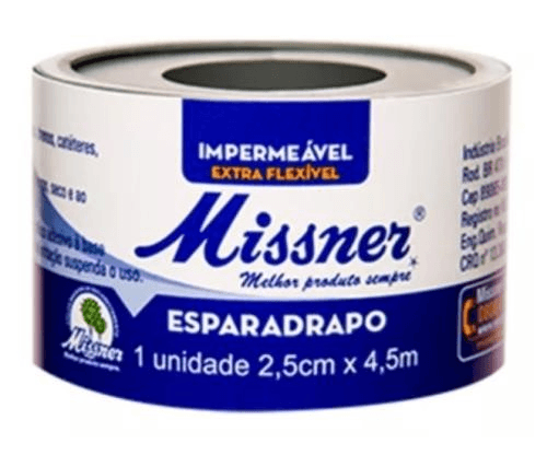 Esparadrapo Impermeável Missner 2,5cm x 4,5m