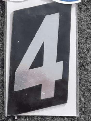 Número para Casa em ACM Preto 125 mm