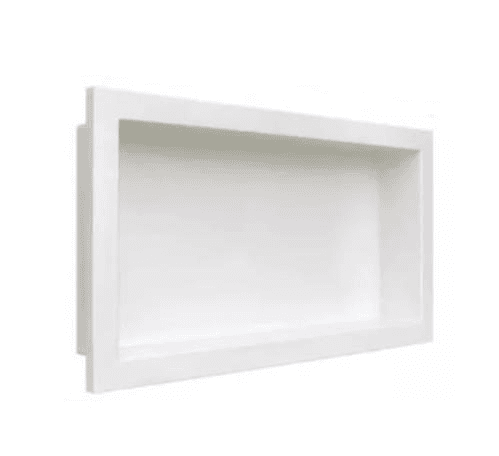 Nicho de Banheiro de Embutir Branco Fiberblu
