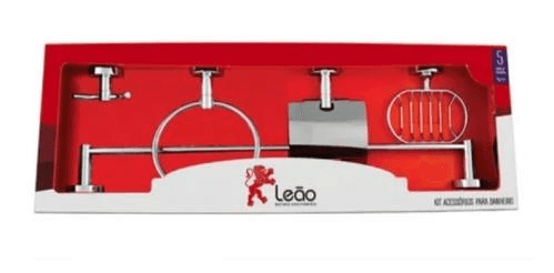 Kit de Acessórios 5 Peças Stader Aço 430 Leão - Ref. 2419