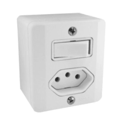 Interruptor de Sobrepor Retangular - Ref. 16544