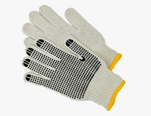 Luva de Tricot Branca Pigmentada