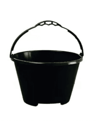 Balde de Pedreiro PVC Reforçado 12L Preto