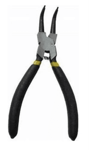 Alicate para Anéis Externos Bico Curvo 7"