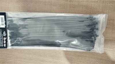 Abraçadeira de Nylon Preta 140x2,5mm