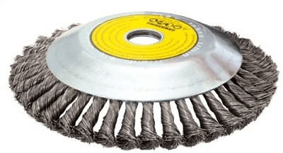 Escova Rotativa de Aço para Roçadeira 1" (25.4mm) x 200mm